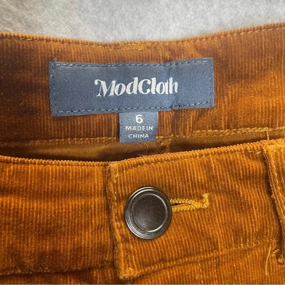 Modcloth Teaching Ease Corduroy Skinny Pants in Glazed Ginger - Picture 5 of 7